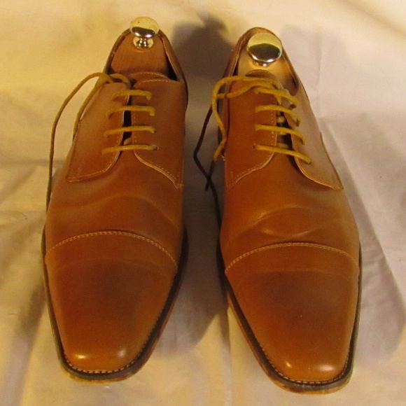 Metro Charm Classic Brown Leather Oxfords main image 4